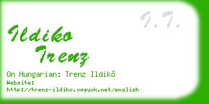 ildiko trenz business card
